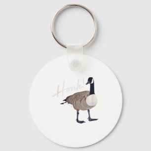 Canadese Gans T-shirt Toeter Grappig Schattig Voge Sleutelhanger