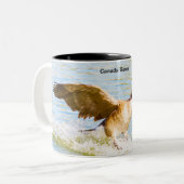 Canadese gans tweekleurige koffiemok (Voorkant links)
