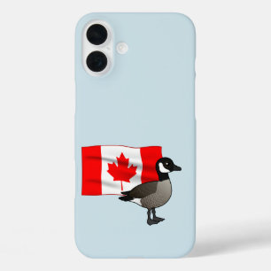 Canadese Gans & Vlag iPhone 16 Plus Hoesje