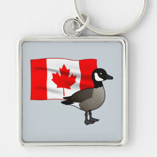 Canadese Gans & Vlag Sleutelhanger