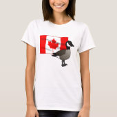 Canadese Gans & Vlag T-shirt (Voorkant)