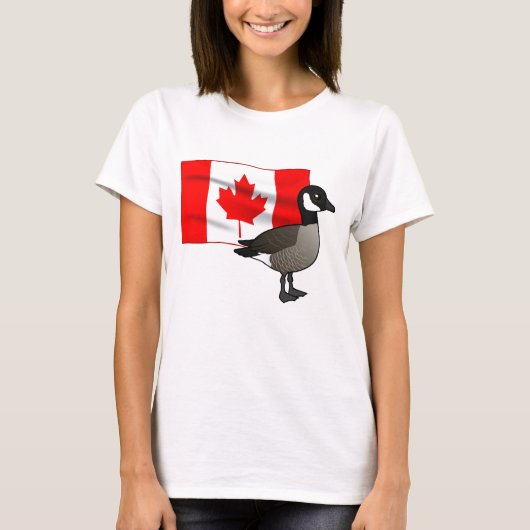 Canadese Gans & Vlag T-shirt (Voorkant)