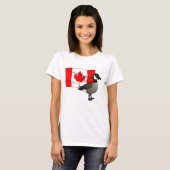 Canadese Gans & Vlag T-shirt (Voorkant volledig)