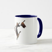 Canadese ganzen die in een kinder ontwerp van een  mok (Voorkant rechts)