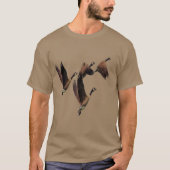 Canadese ganzen die in een kinder ontwerp van een  t-shirt (Voorkant)
