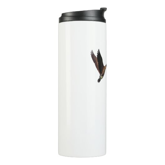 Canadese ganzen die in een kinder ontwerp van een  thermosbeker (Gedraaid links)