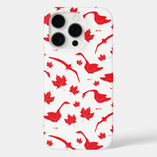 Canadese ganzen en esdoornbladeren - Canadese vlag iPhone 16 Pro Hoesje