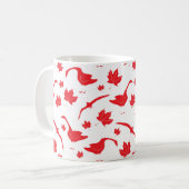 Canadese ganzen en esdoornbladeren - Canadese vlag Koffiemok (Voorkant links)