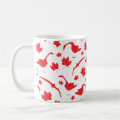 Canadese ganzen en esdoornbladeren - Canadese vlag Koffiemok (Links)