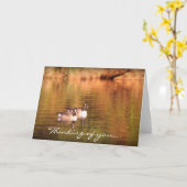 Canadese ganzen - het denken aan u kaart (Gele Bloem)