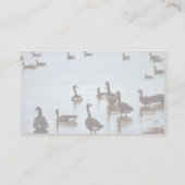 Canadese ganzen in een moerasgebied van Ohio Visitekaartje (Achterkant)