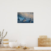 Canadese ganzen in het Refuge Poster (Keuken)