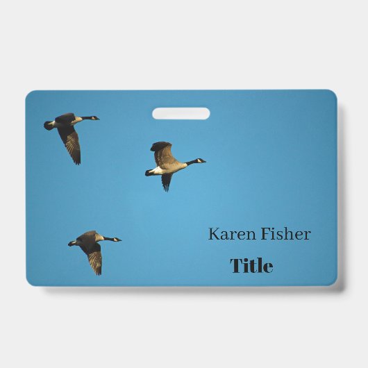 Canadese ganzen in vlucht badge (Voorkant)