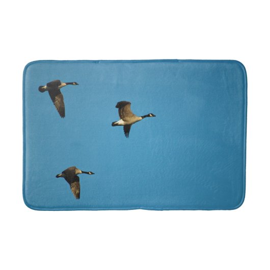 Canadese ganzen in vlucht badmat (Voorkant)