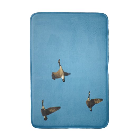 Canadese ganzen in vlucht badmat (Voorkant Verticaal)