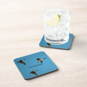 Canadese ganzen in vlucht bier onderzetter (Rechterzijde)