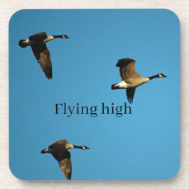 Canadese ganzen in vlucht bier onderzetter