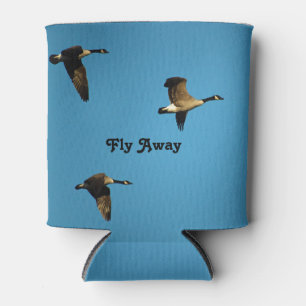 Canadese ganzen in vlucht blikjeskoeler