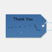 Canadese ganzen in vlucht cadeaulabel (Voorkant (Horizontaal))