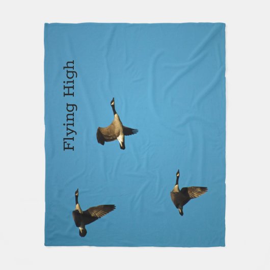 Canadese ganzen in vlucht fleece deken (Voorkant)