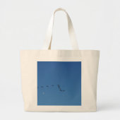 Canadese ganzen in vlucht grote tote bag (Voorkant)