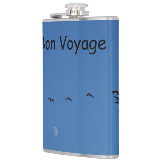 Canadese ganzen in vlucht heupfles (Links)