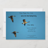 Canadese ganzen in vlucht kaart (Voorkant)