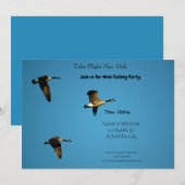 Canadese ganzen in vlucht kaart (Voorkant / Achterkant)