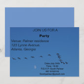 Canadese ganzen in vlucht kaart (Voorkant / Achterkant)