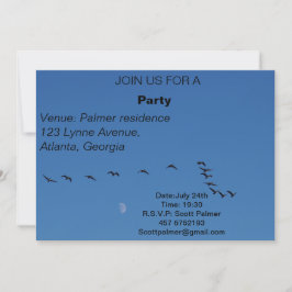 Canadese ganzen in vlucht kaart