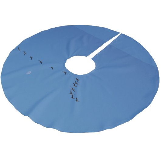 Canadese ganzen in vlucht kerstboom rok (Gekanteld)