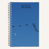 Canadese ganzen in vlucht notitieboek (Voorkant)