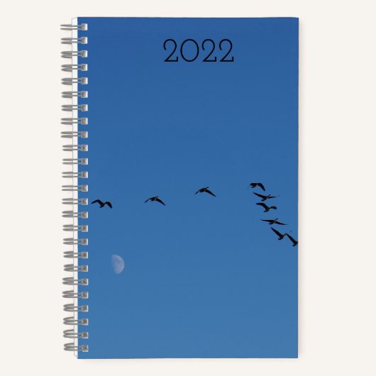 Canadese ganzen in vlucht notitieboek (Voorkant)