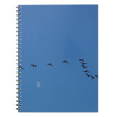 Canadese ganzen in vlucht notitieboek (Voorkant)