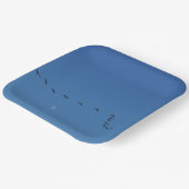 Canadese ganzen in vlucht papieren bordje (Gebogen)