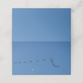 Canadese ganzen in vlucht plaatskaartje (Buitenkant ongevouwen)