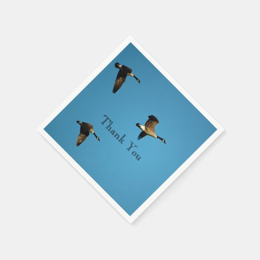 Canadese ganzen in vlucht servet (Hoek)