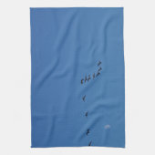 Canadese ganzen in vlucht theedoek (Verticaal)