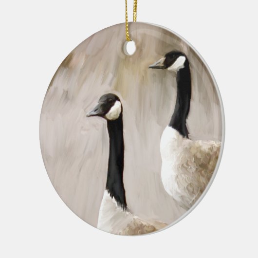 Canadese ganzen keramisch ornament (Links)