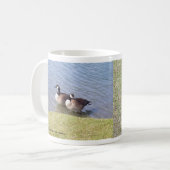 Canadese ganzen langs de Ottawa-rivier Koffiemok (Voorkant links)