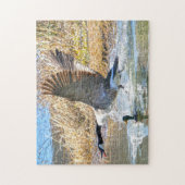 Canadese ganzen. legpuzzel (Verticaal)