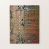 Canadese ganzen tijdens de vlucht legpuzzel (Verticaal)