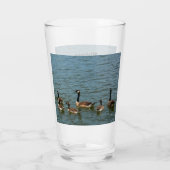 Canadese ganzen Welkom in Ons Lake House Glas (Achterkant)