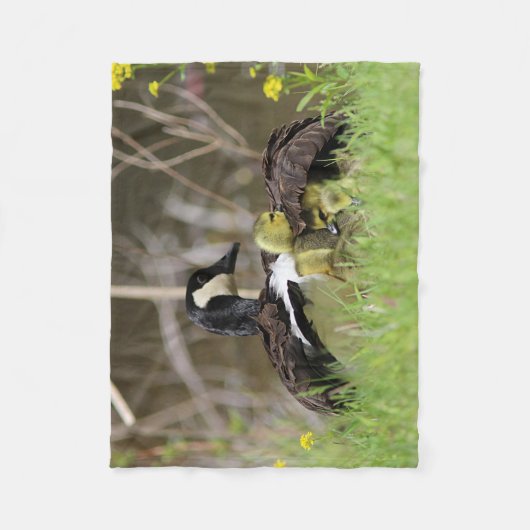 Canadese ganzenfamilie fleece deken (Voorkant)