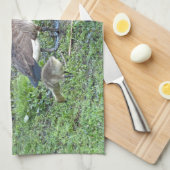 Canadese ganzenfamilie theedoek (Quarter Fold)