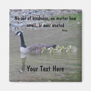 Canadese ganzenwetten van Kindness Inspirerend Mag Magneet
