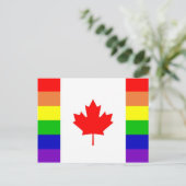 Canadese Gay Pride Briefkaart (Staand voorkant)