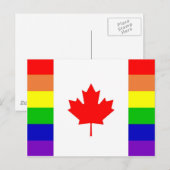 Canadese Gay Pride Briefkaart (Voorkant / Achterkant)