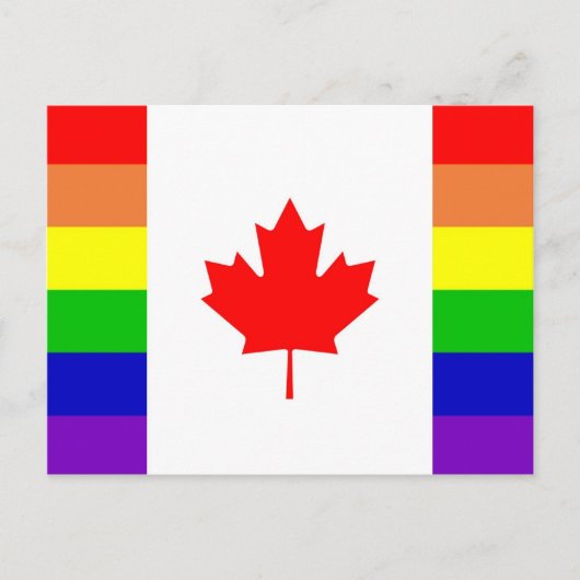 Canadese Gay Pride Briefkaart (Voorkant)