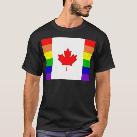 Canadese Gay Pride T-shirt (Voorkant)